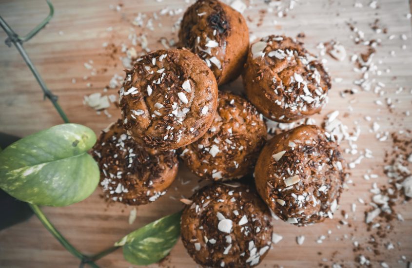 Vegan Coffee Banana Muffins